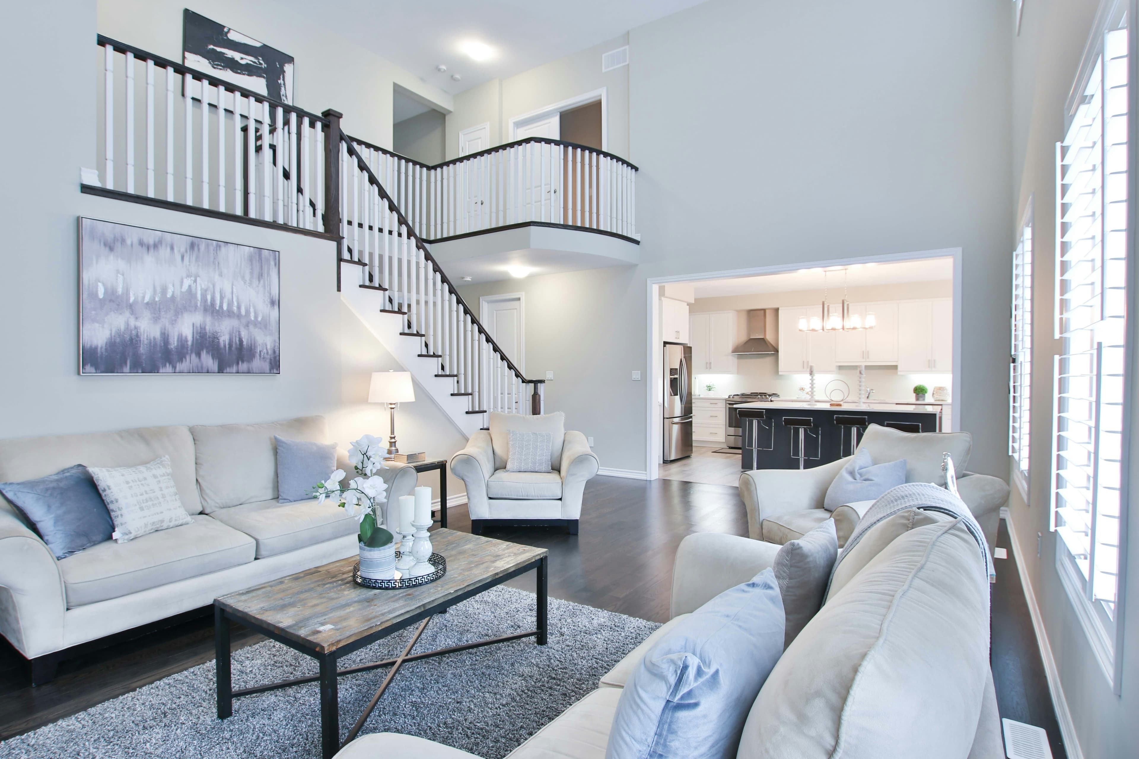 Elegantly furnished living room showcasing quality craftsmanship